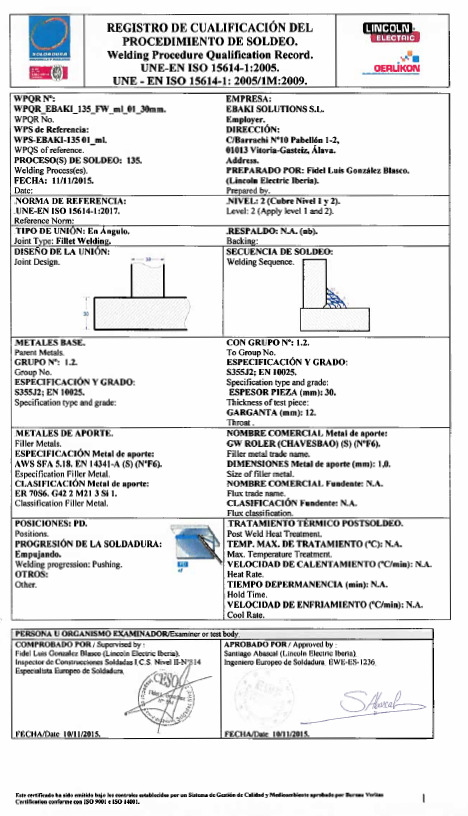 UNE-EN ISO 15614-1:2005