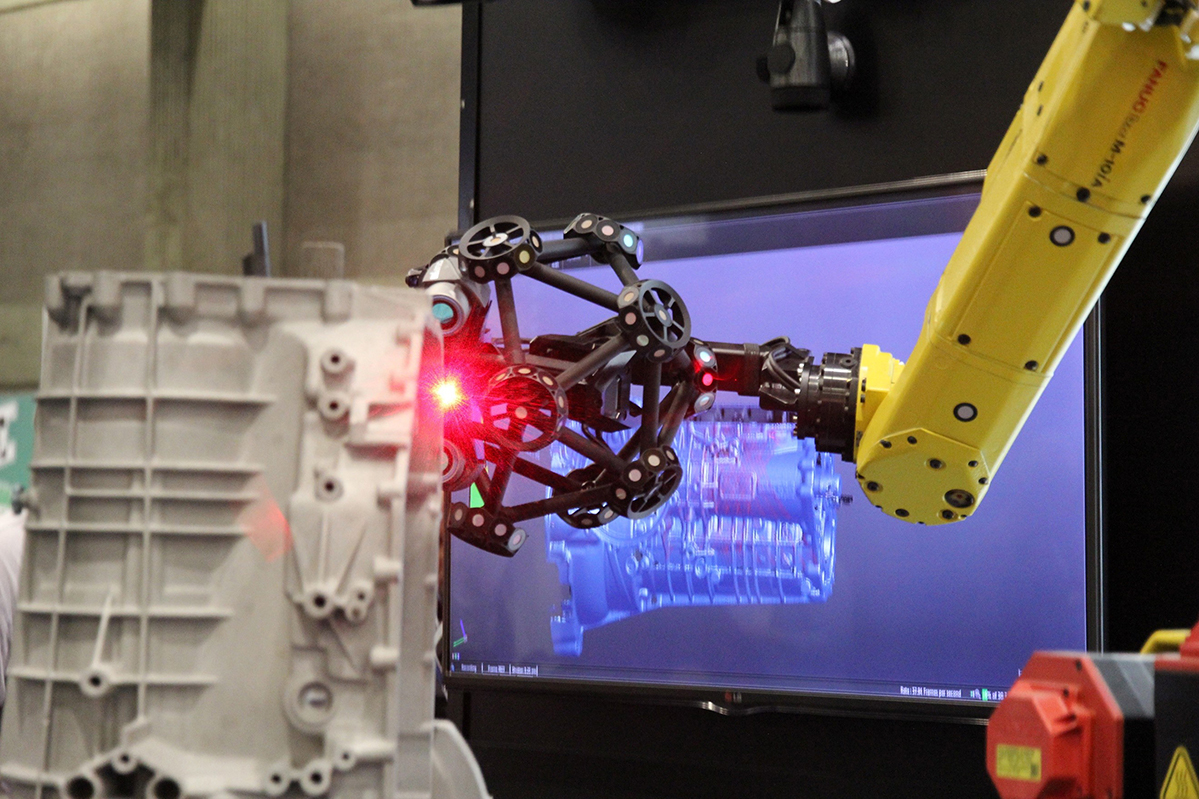 ESCÁNER 3D ÓPTICO MONTADO EN ROBOT: MetraSCAN 3D-R