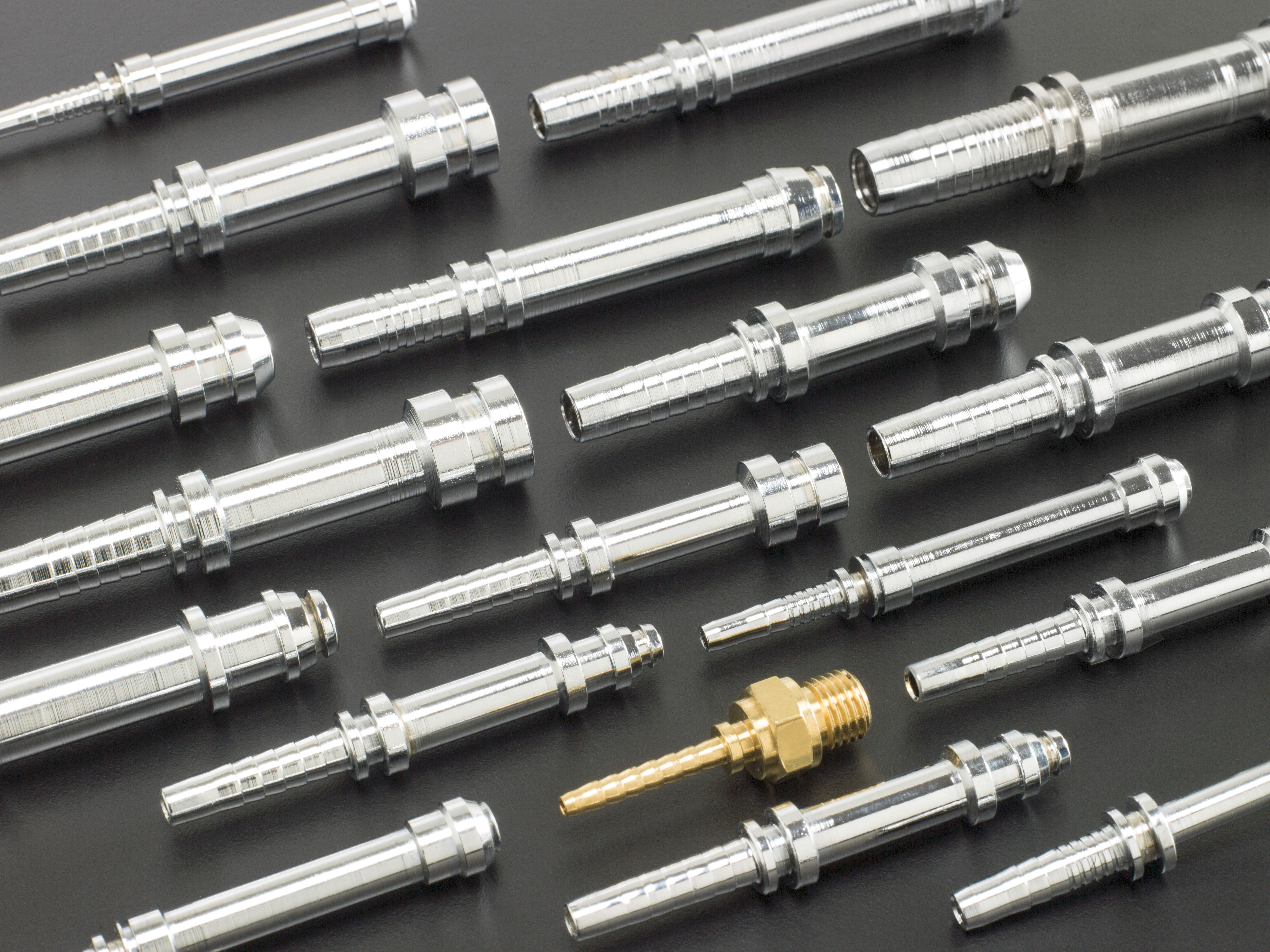 Turning parts by multispindle machine