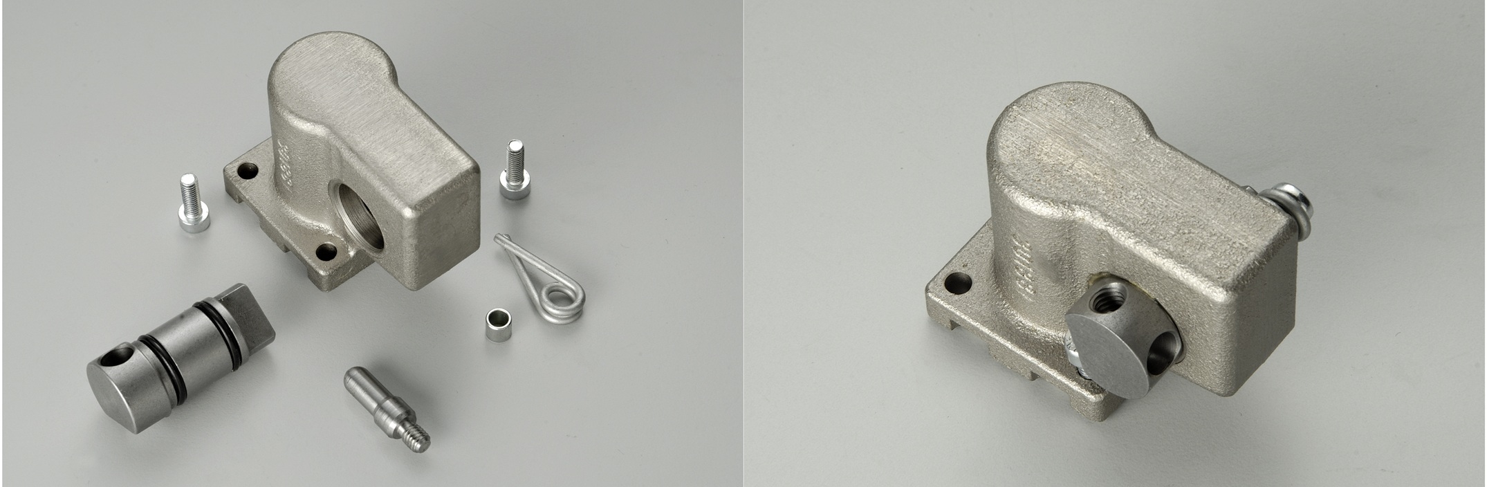 Mechanical assemblies using our own precision-turned components combined with purchased components (aluminium castings, o-rings, plastic parts) 