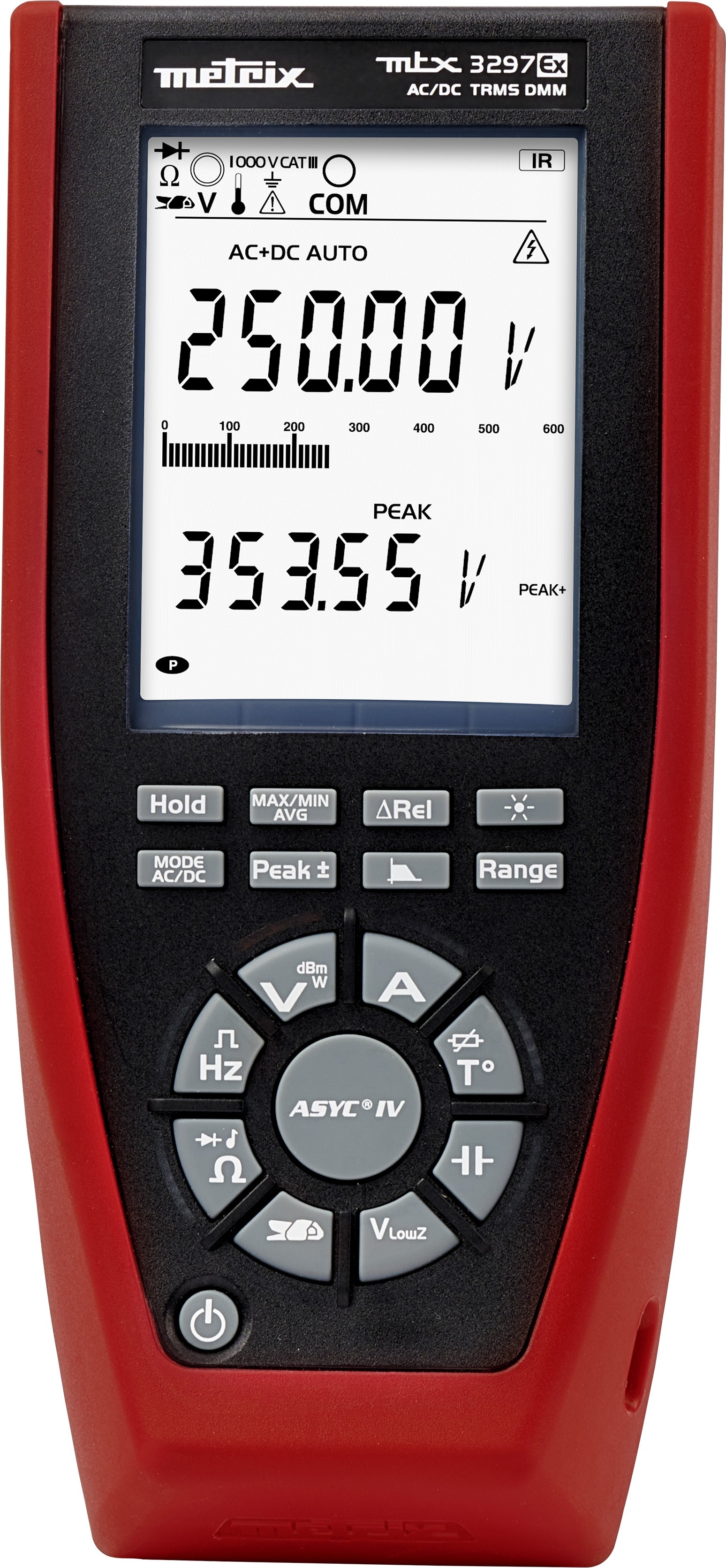 MULTÍMETRO DIGITAL TRMS PARA ENTORNOS ATEX, MTX 3297Ex