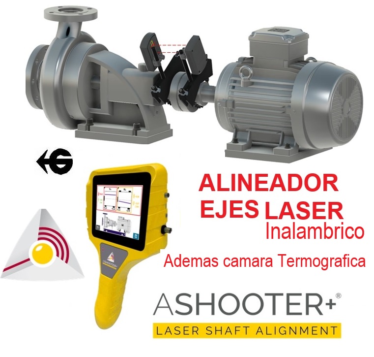 AShooter alineador de ejes de facil uso con termografica y opcion vibrometro integrados VShooter+