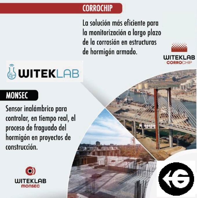 MONTSEC Sensor inalambrico para controlar fraguado Hormigón