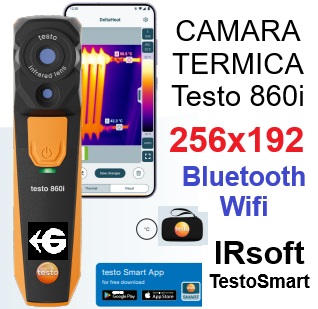 Termografica Testo 860i a SmartPhone y PC sensor 256x192 venta Gimatec Distribuidor testo
