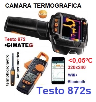 Termografica Testo 872s y 868s Wifi software pro y curso OnLine gratis Gimatec Distribuidor testo