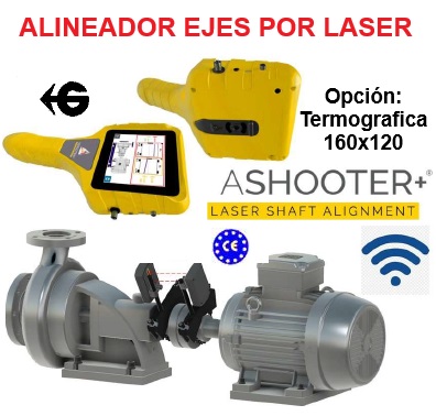 AShooter+ Alineador ejes por Laser Facil uso con termográfica y opcion Vibrometro gimatec Synergys