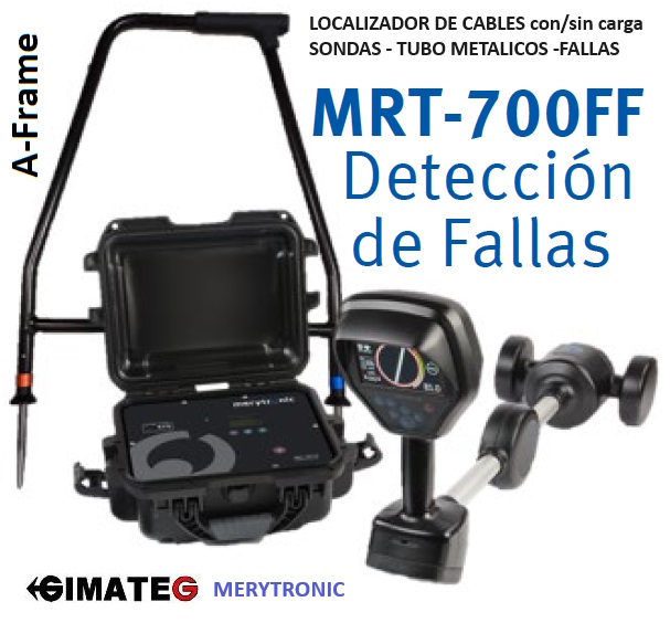 Localizador Completo MRT700RxTx+CI+FF busca cable, tubo metal, falla en cable venta alquiler gimateg