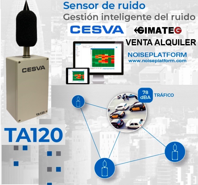 Sonometros Cesva, Dosimetros acusticos , Camaras acústicas Sorama en venta y alquiler Gimaetc