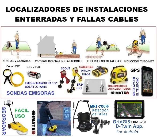 Localizadores de instalaciones enterradas y punto de falla de cable en venta y alquiler gimatec
