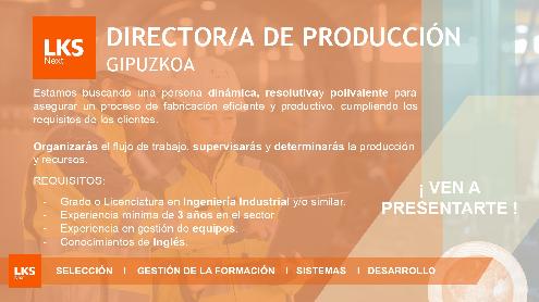 DIRECTOR/A DE PRODUCCIÓN